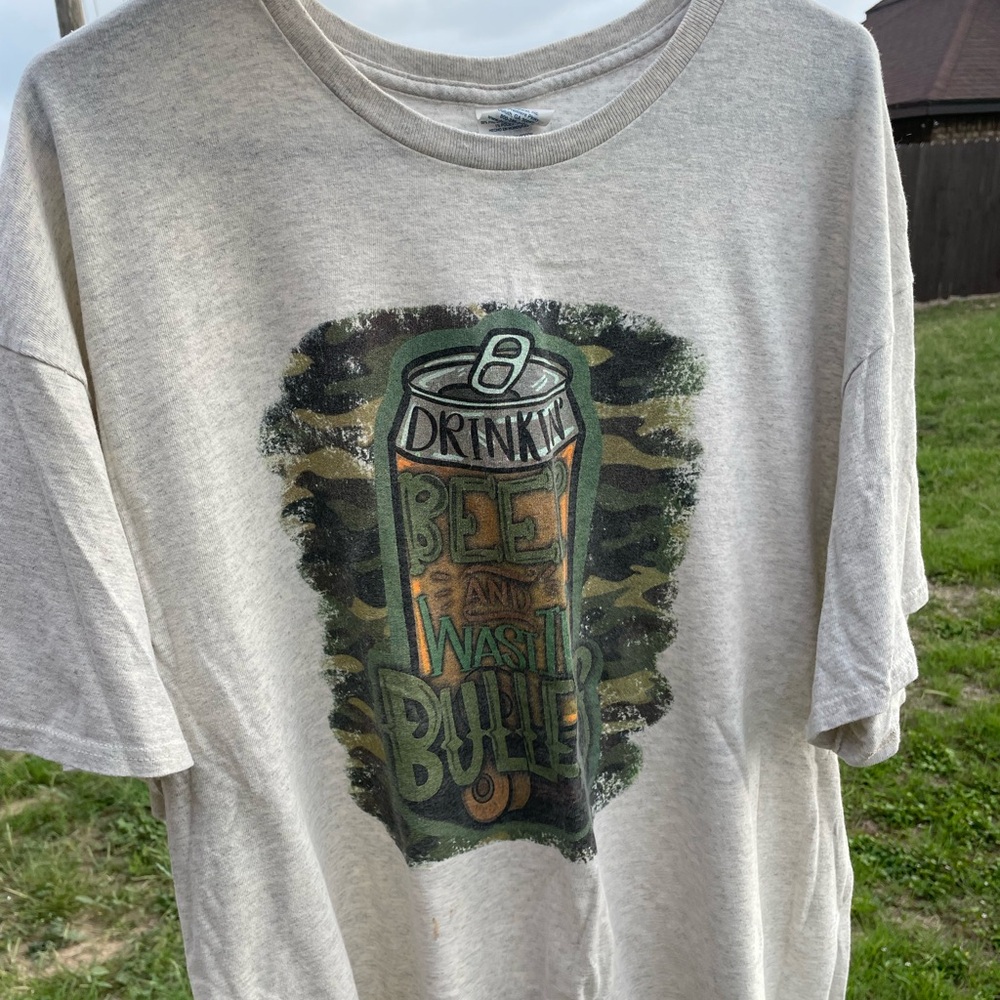 Delta pro Mens drinking beer comical short sleeve tee